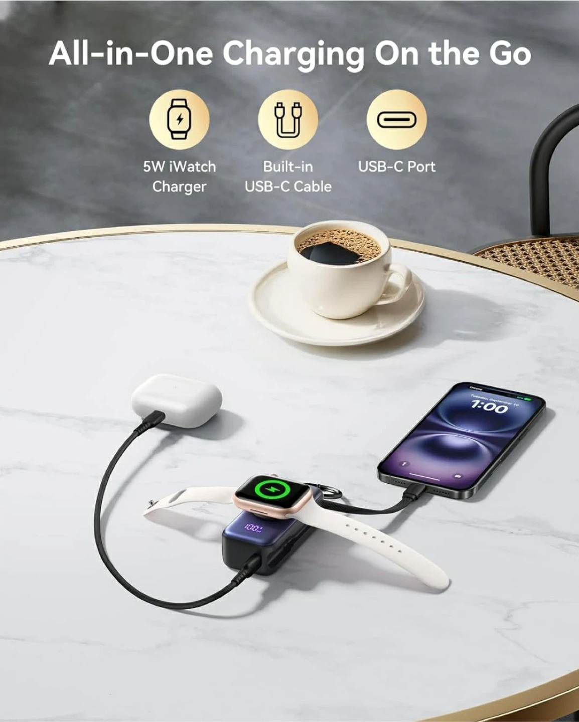 INUI 5W iWatch Charger Power Bank - photo 2