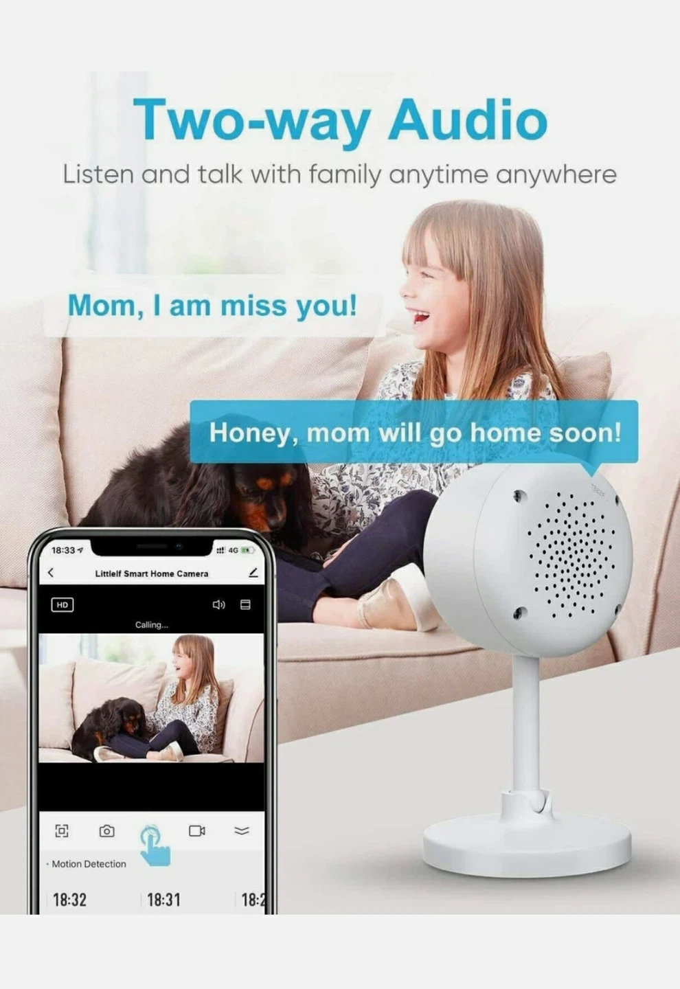 Littlelf Smart Home Camera - Wireless Wifi Security Camera - photo 3