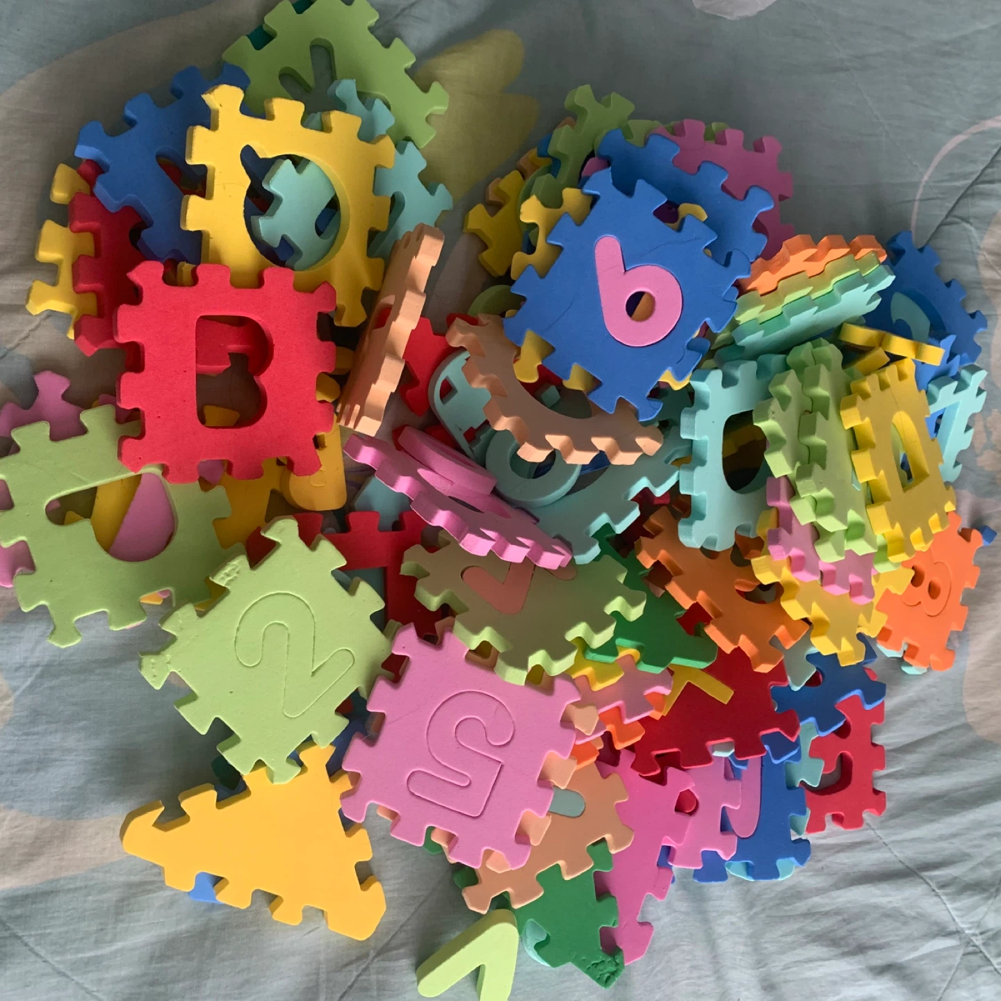 EVA Foam Alphabet and Number Puzzle Mat - photo 2