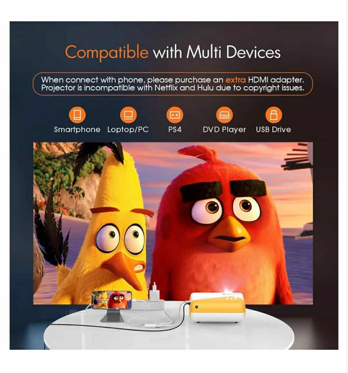 AuKing Mini Projector - photo 4