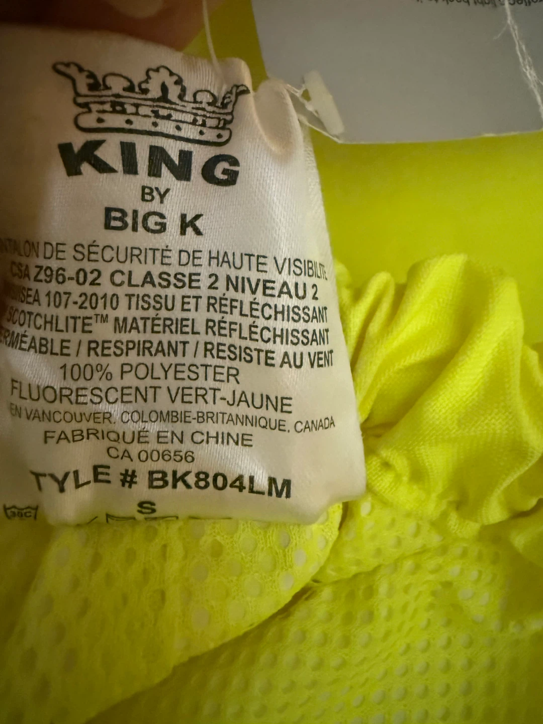 Universal King by Big K Hi-Vis Rain Pants Size S - photo 3