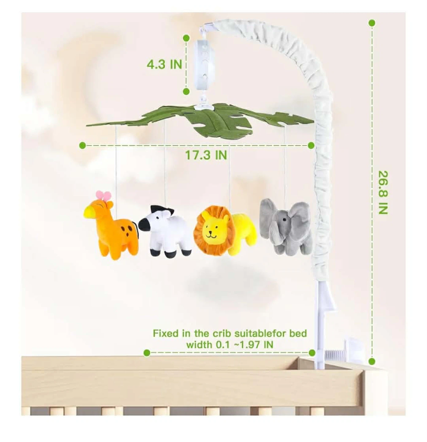 Baby Crib Mobile with 100+ Songs and Remote Control - photo 5