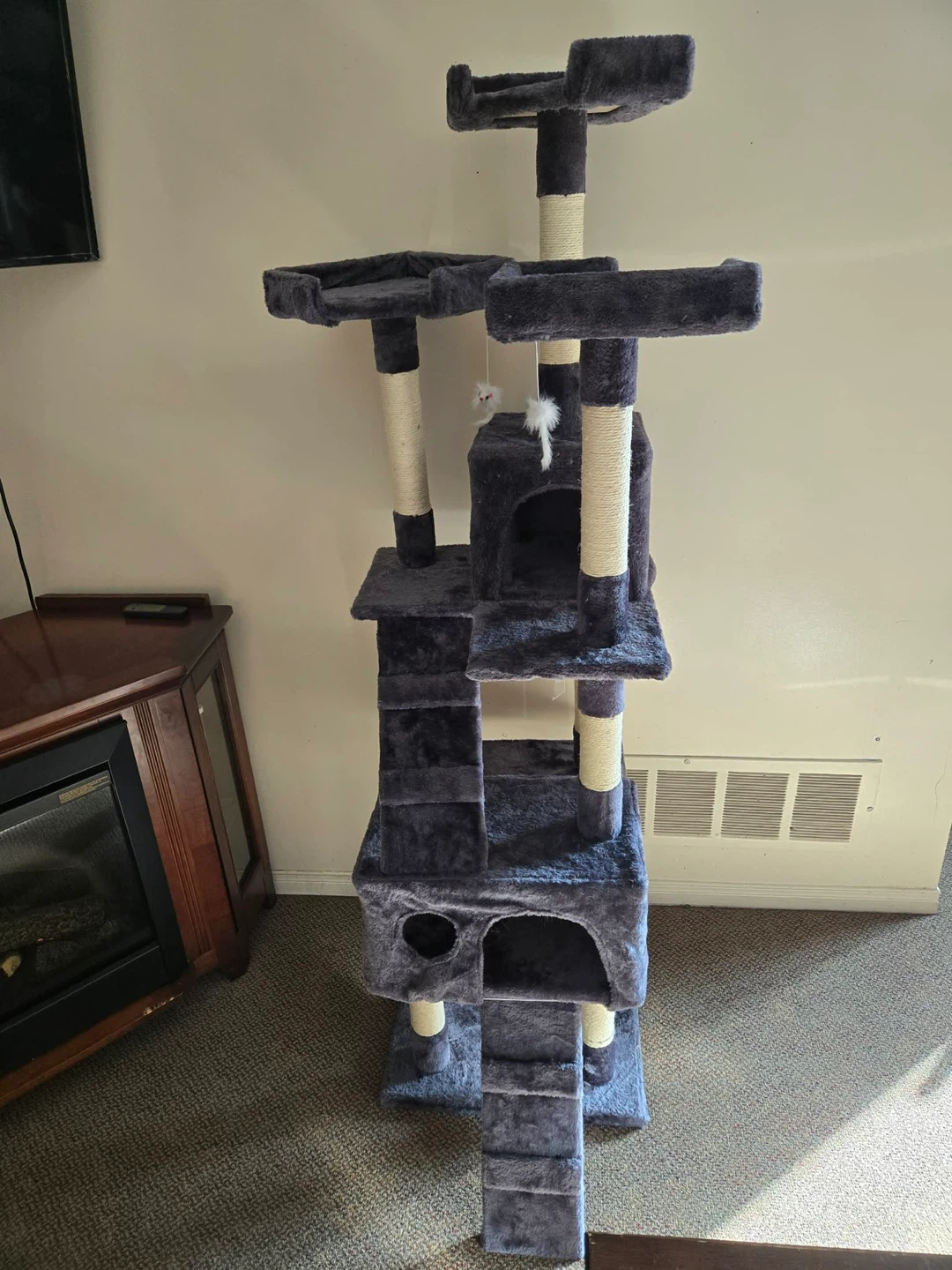 Multi-Level Cat Tree Condo with Scratching Posts