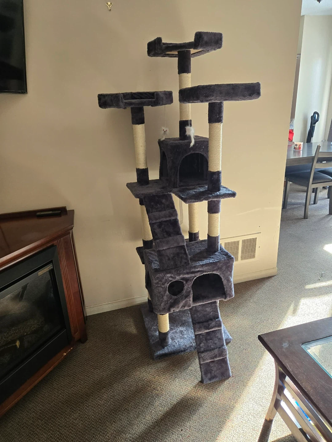 Multi-Level Cat Tree Condo with Scratching Posts - photo 3