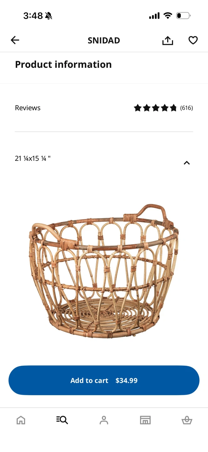 SNIDAD Basket 21 1/4" x 15 1/4" - photo 2