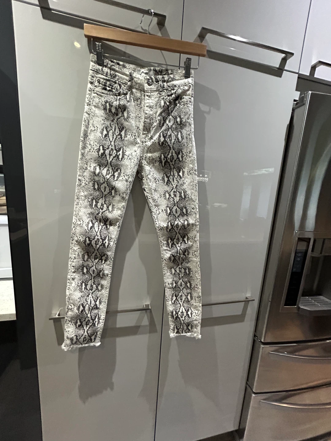 Zara Woman Premium Denim Snake Print