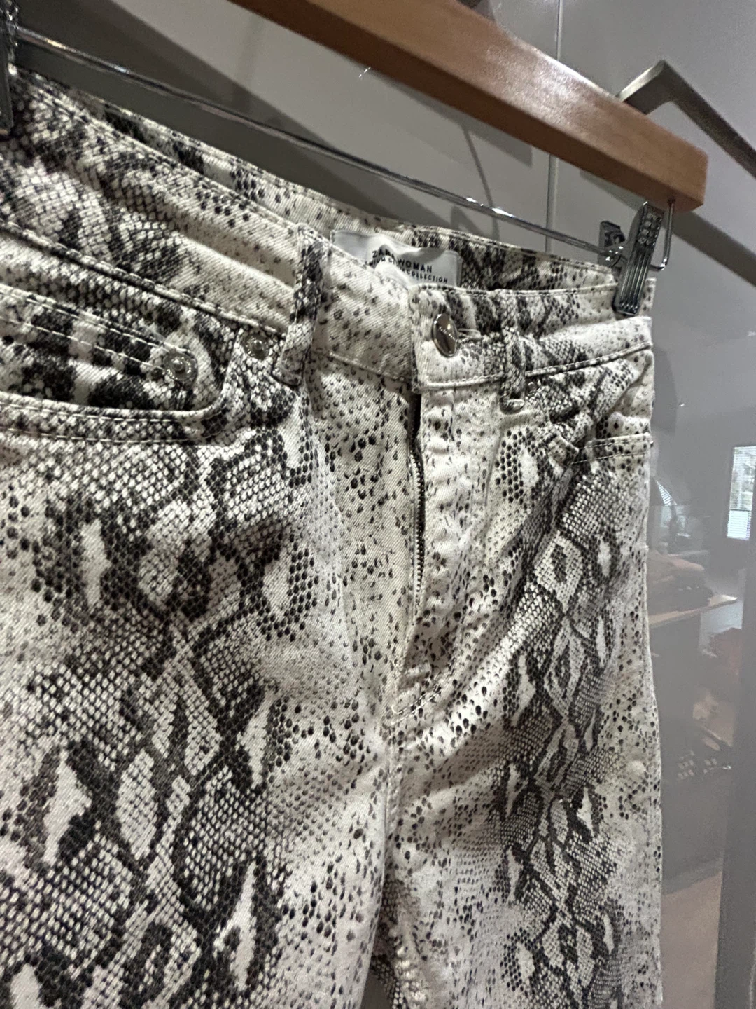 Zara Woman Premium Denim Snake Print - photo 2