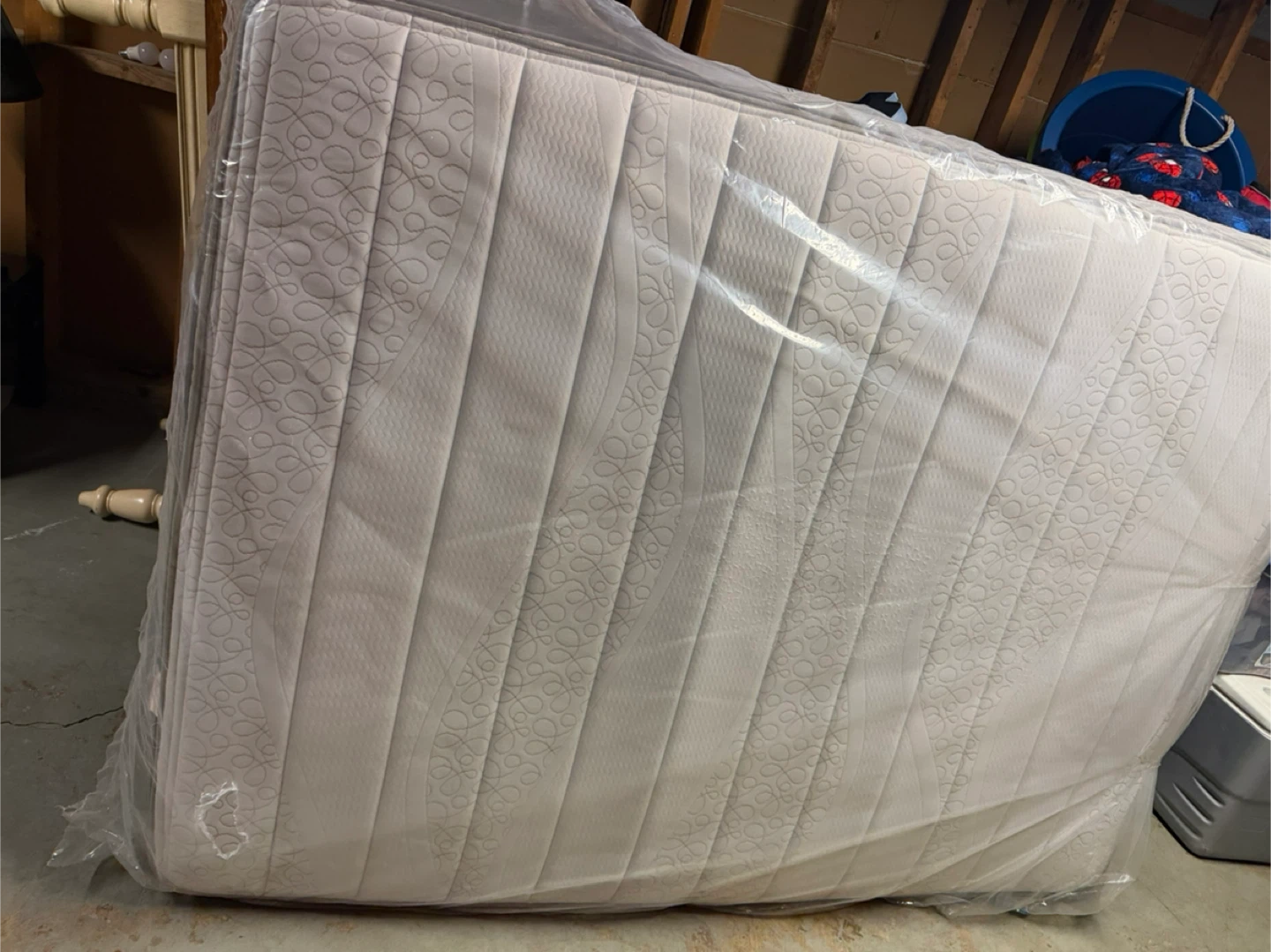 White Double  Size Mattress