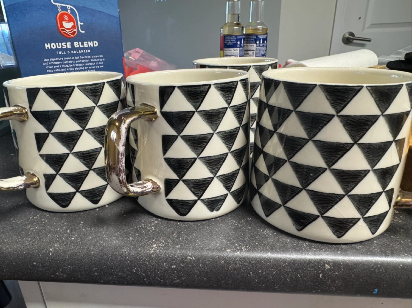 Thyme & Table Geometric Mugs (Set of 4)