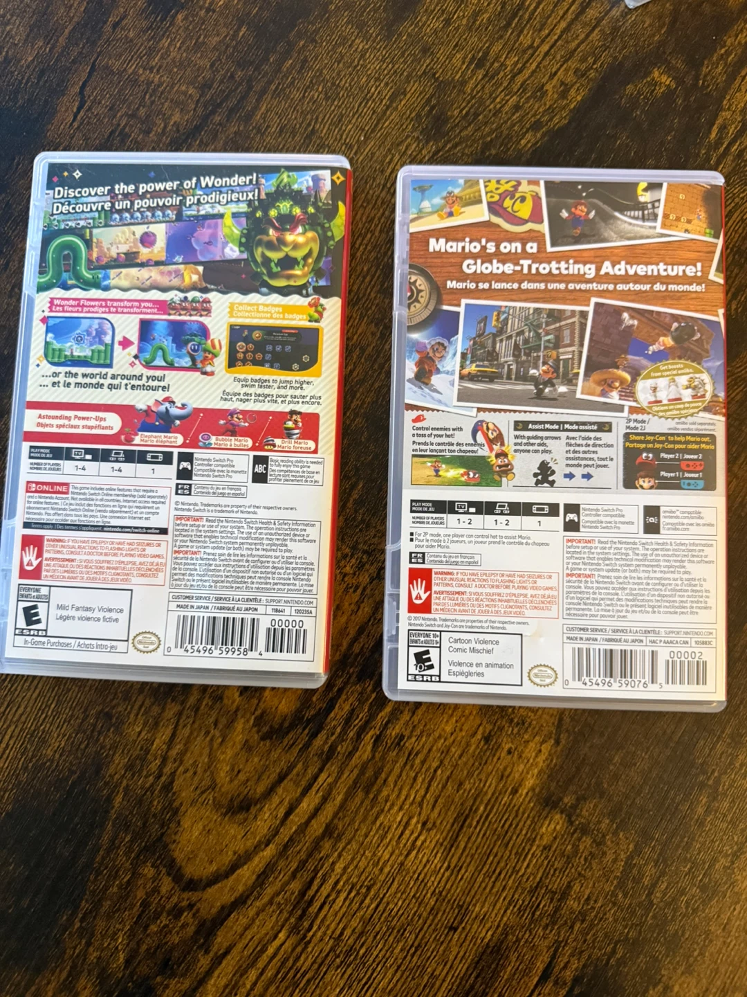 Nintendo Switch Super Mario Wonder & Super Mario Odyssey Games - photo 2