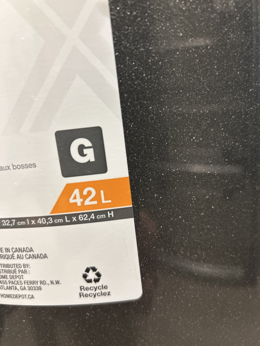 HDX Grey Step On Trash Bin 42L - photo 3
