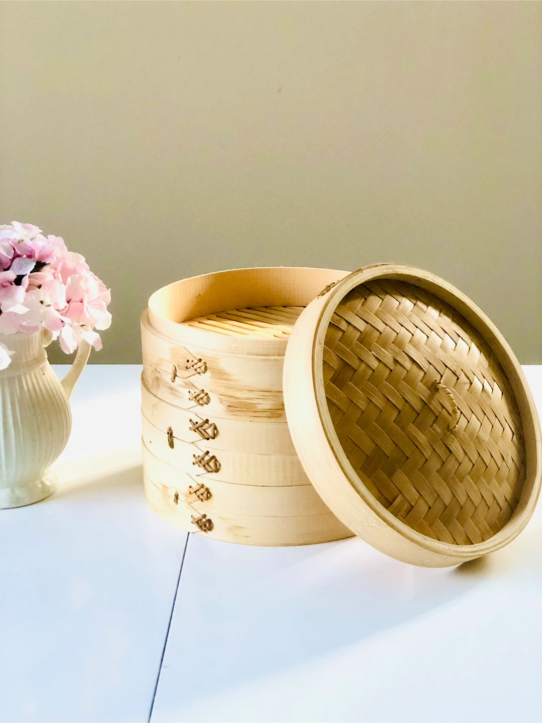Bamboo Steamer Set-Brand New-3 Tiers - photo 3