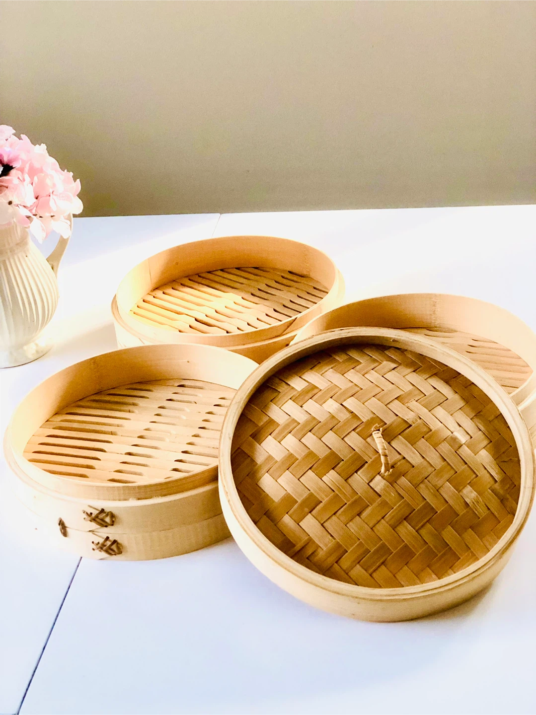 Bamboo Steamer Set-Brand New-3 Tiers - photo 2