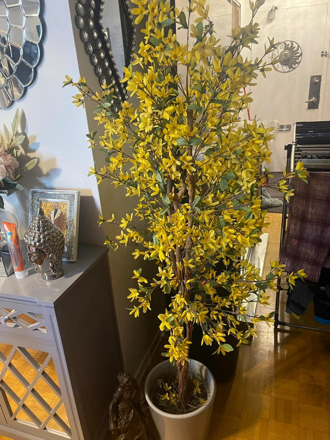 Artificial Yellow Forsythia Tree