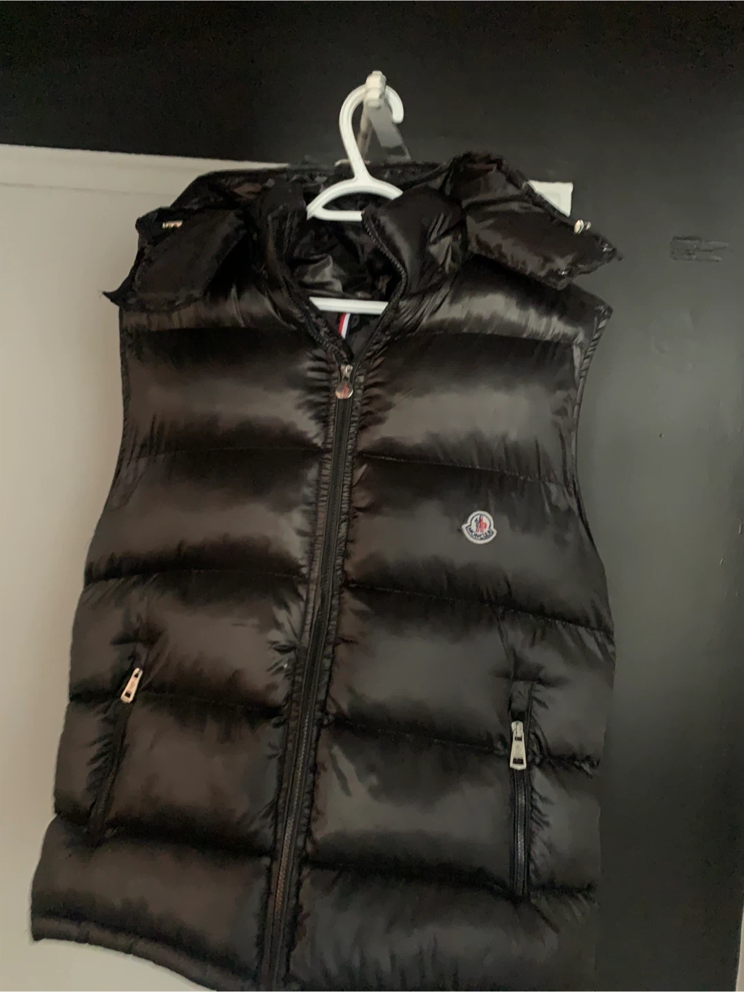 Moncler Black Puffer Vest