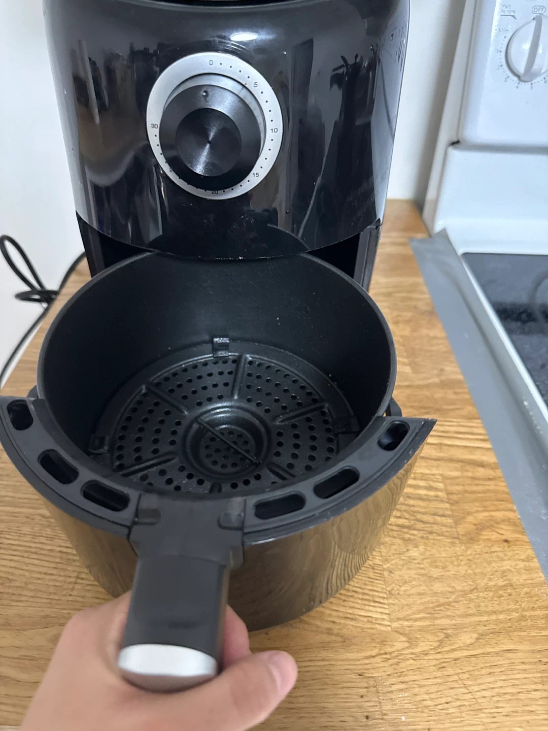 Black Air Fryer with Timer Dial - photo 2