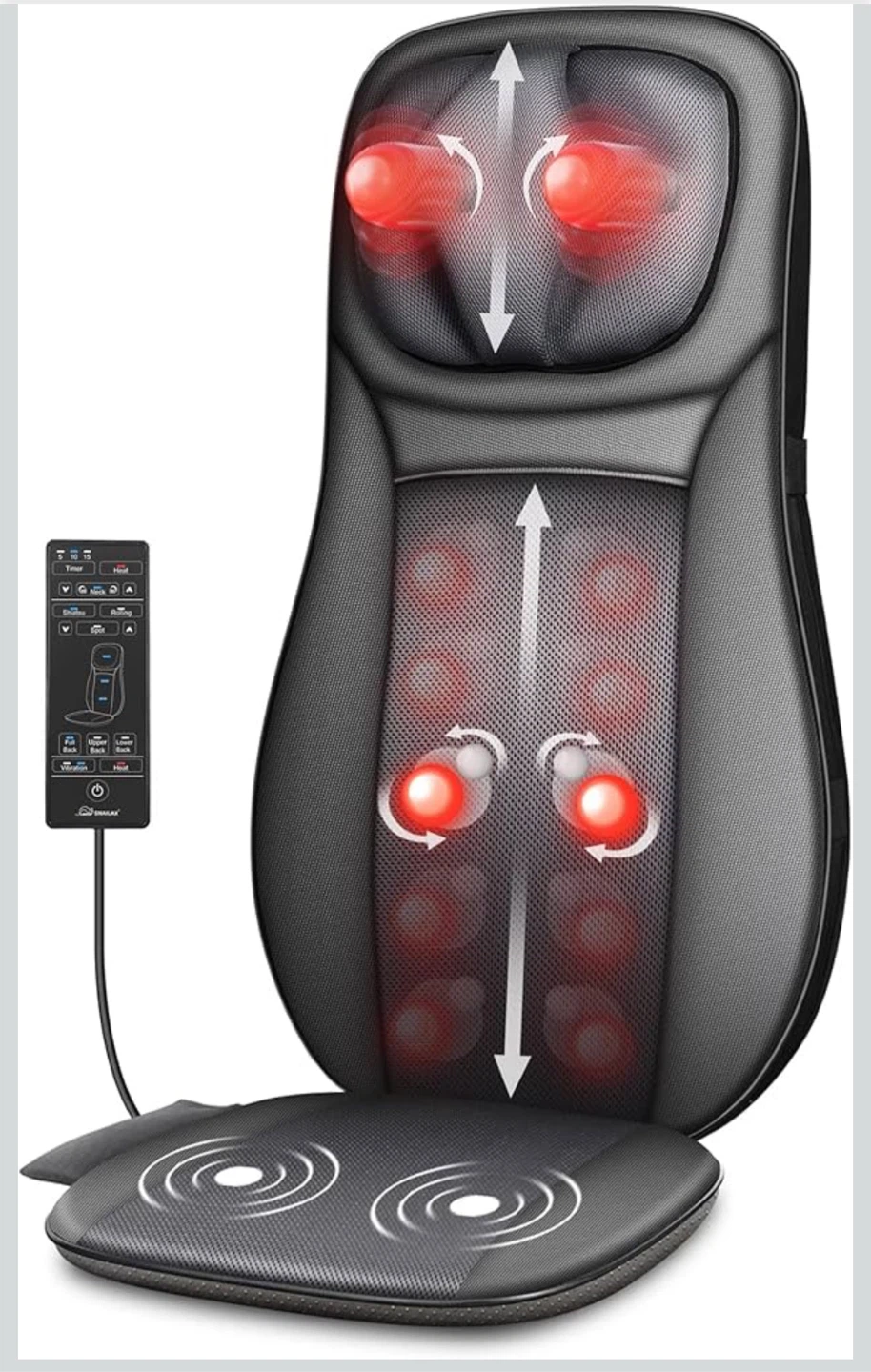 SNAILAX Shiatsu Massage Seat Cushion