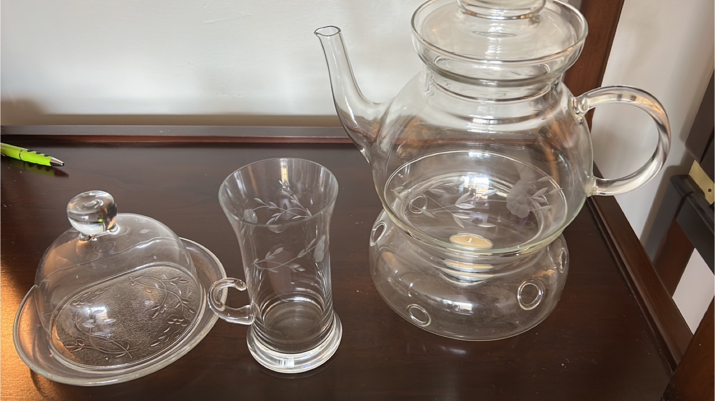 Glass Serving Dish with Compartments - photo 2