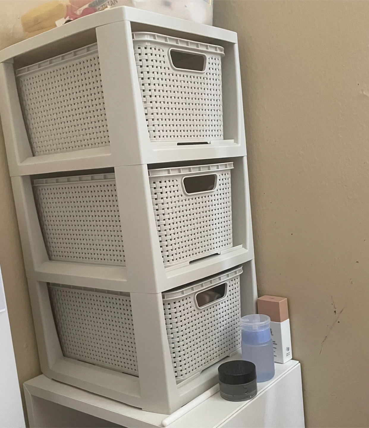 Plastic 3-Drawer Storage Unit