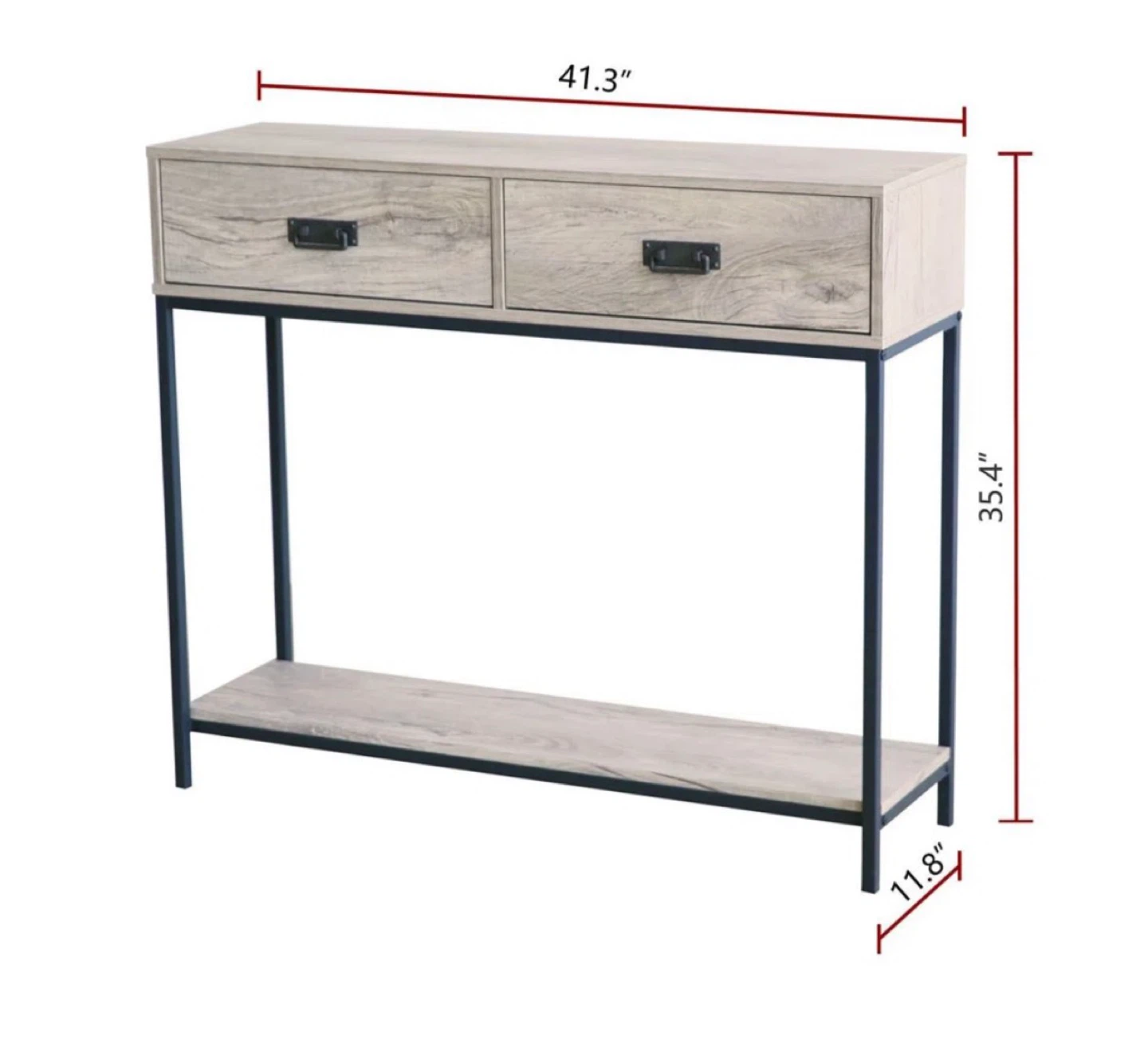 Console Table with 2 Drawers - photo 4