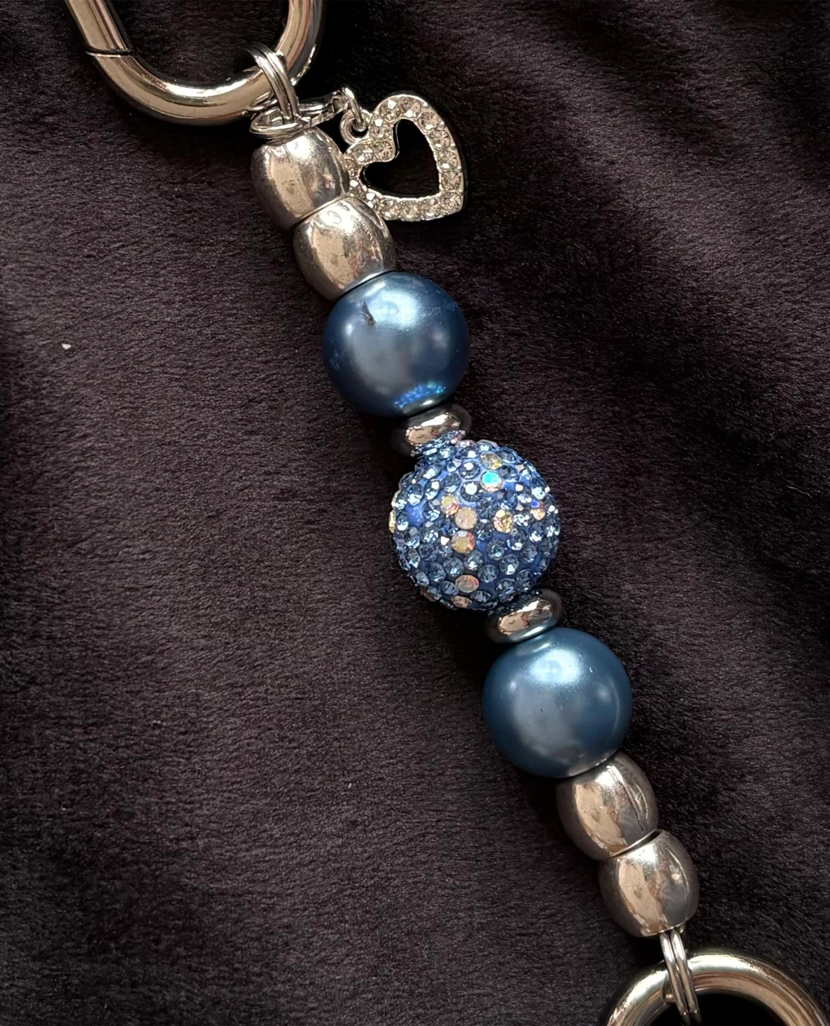 ✨✨ Blue Equinox Beaded Keychain - photo 2