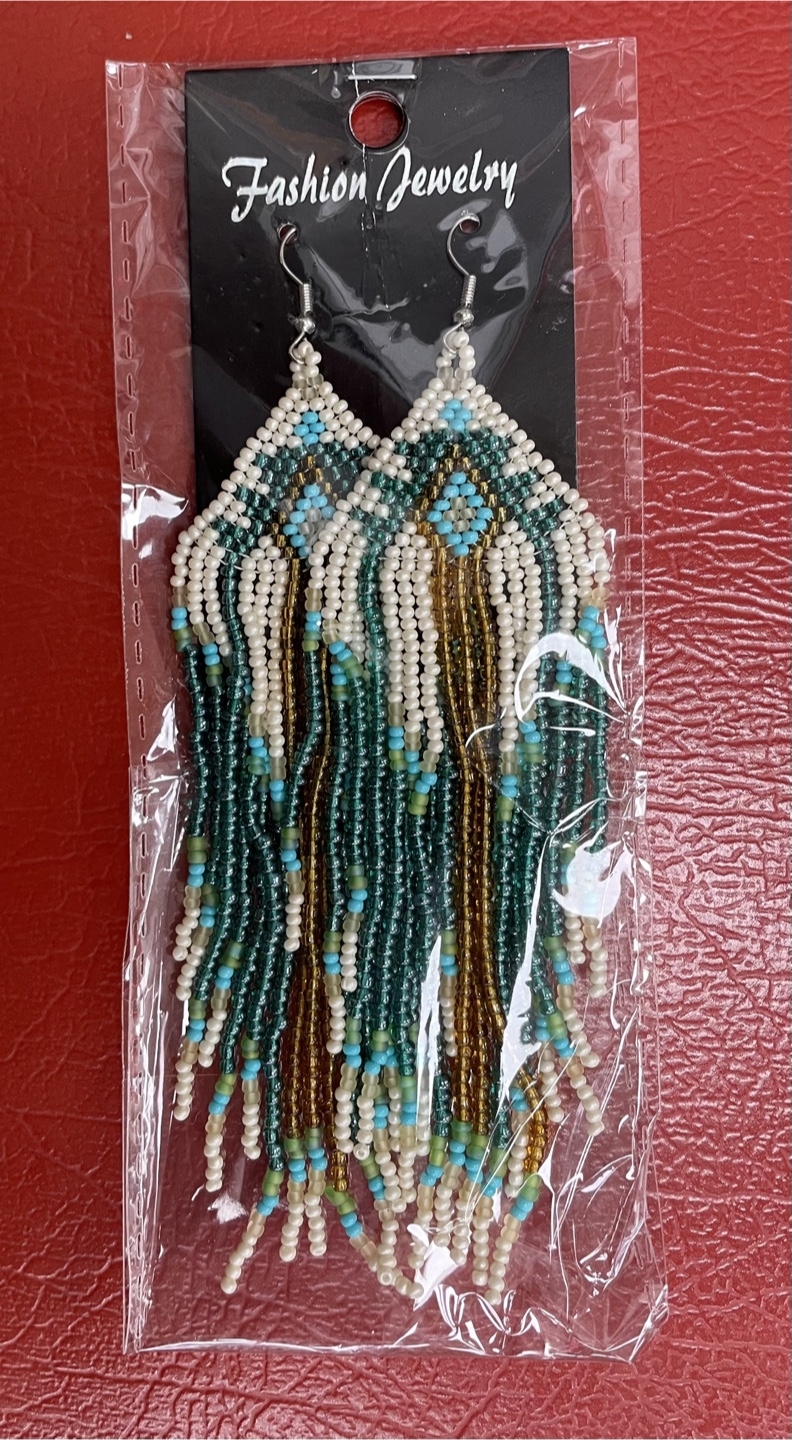 Beaded Fringe Earrings - photo 2