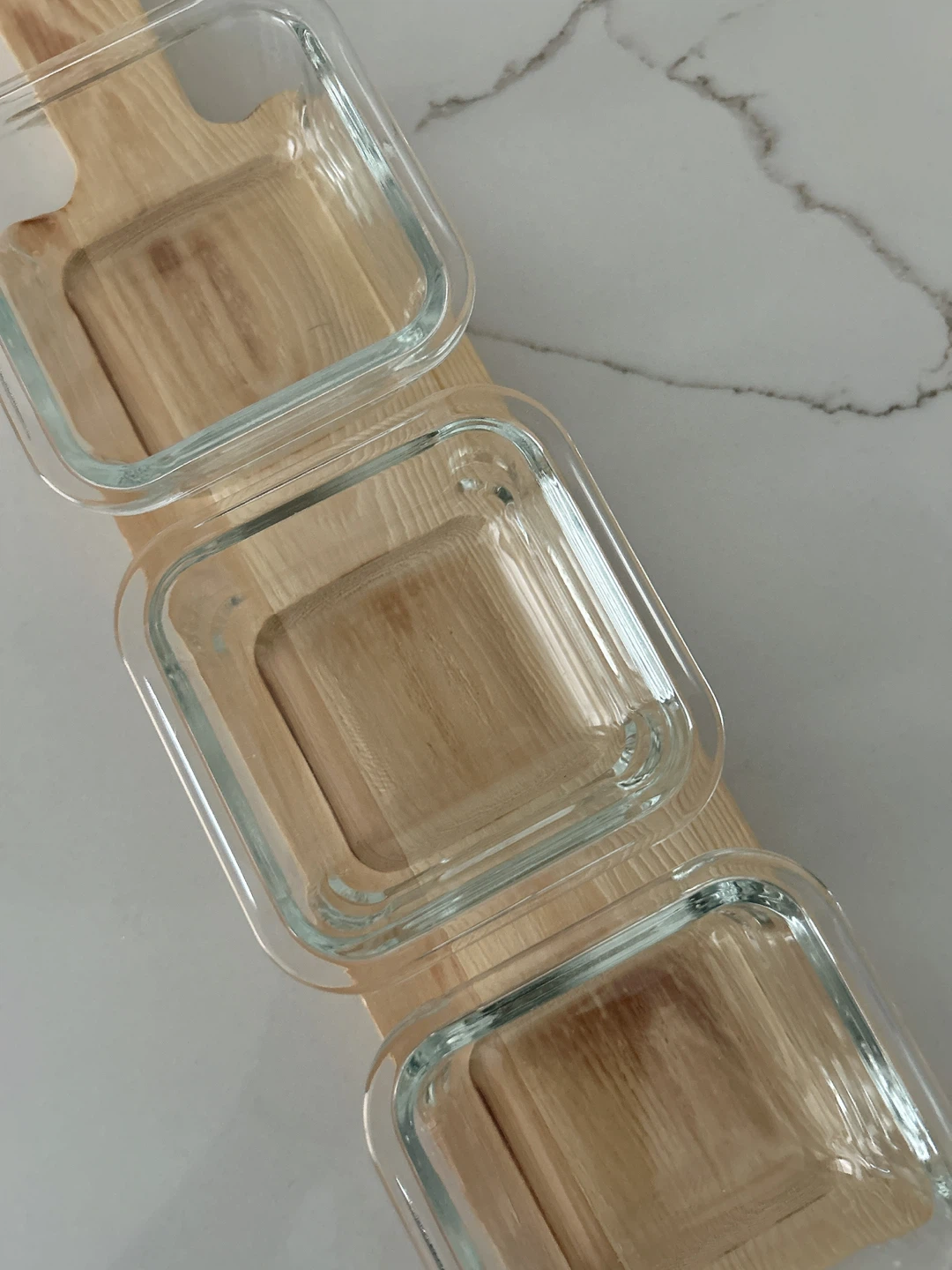 [NEW]Wooden Serving Board with 3 Glass Bowls 🏆 - photo 2