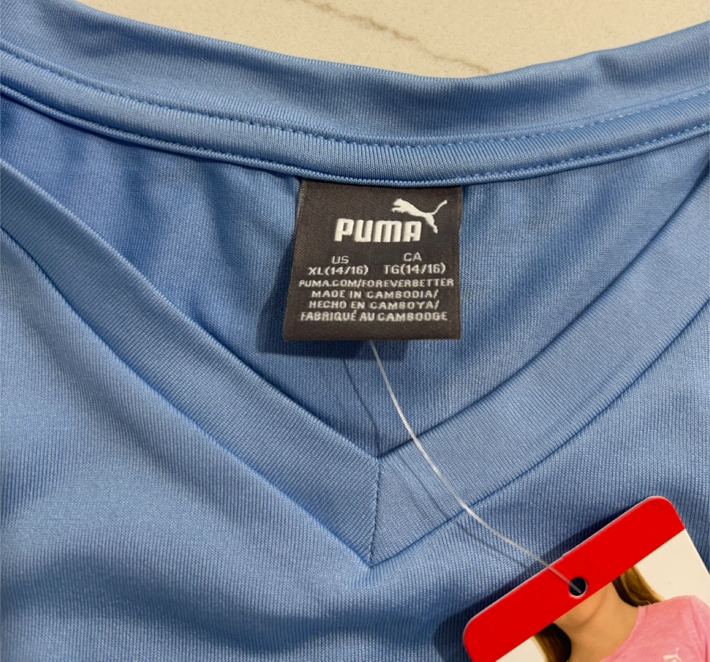 Puma Girls T-Shirt XL/TG (14/16) Light Blue - photo 2