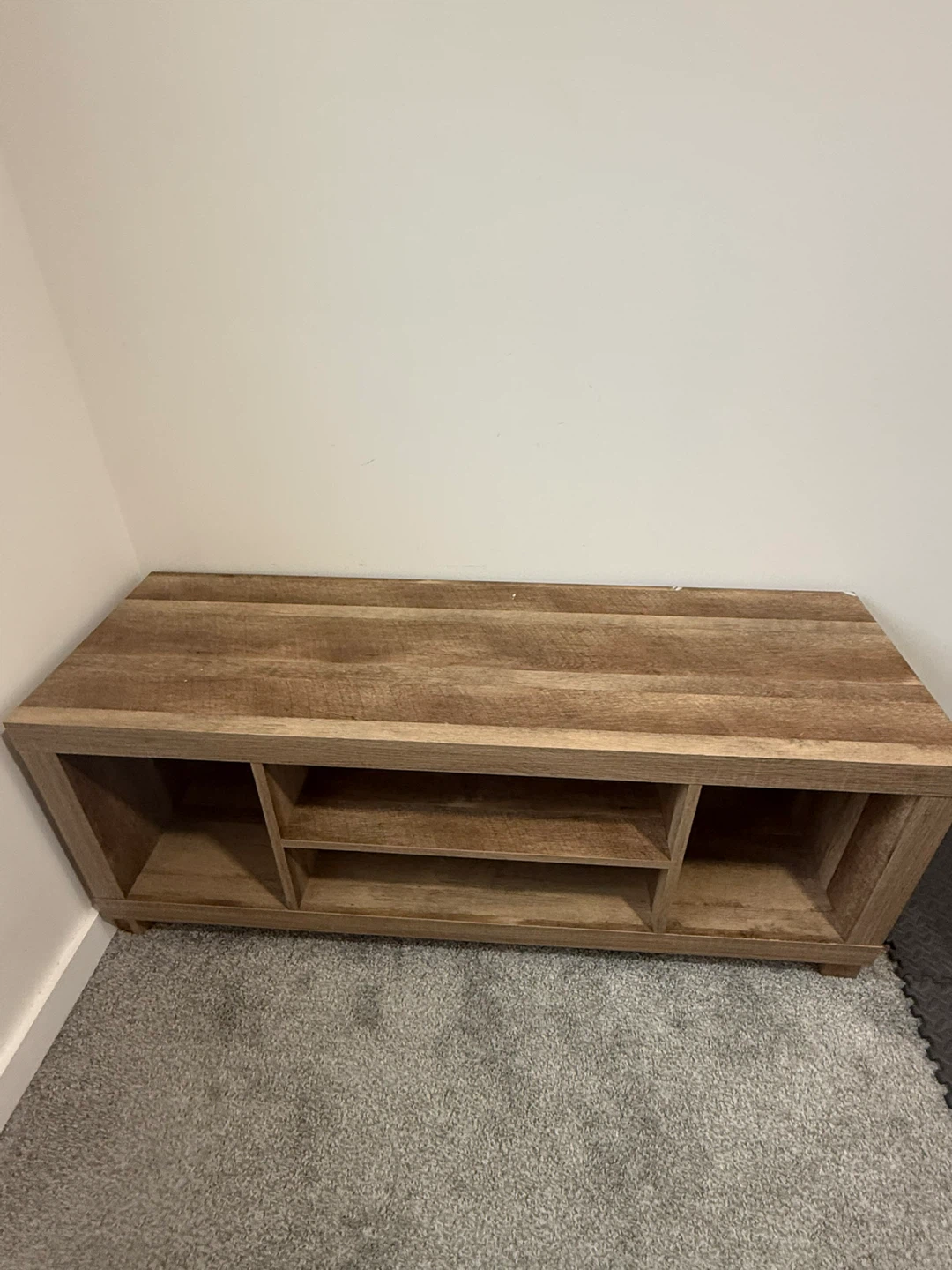 Wooden Entertainment Unit / Storage Bench