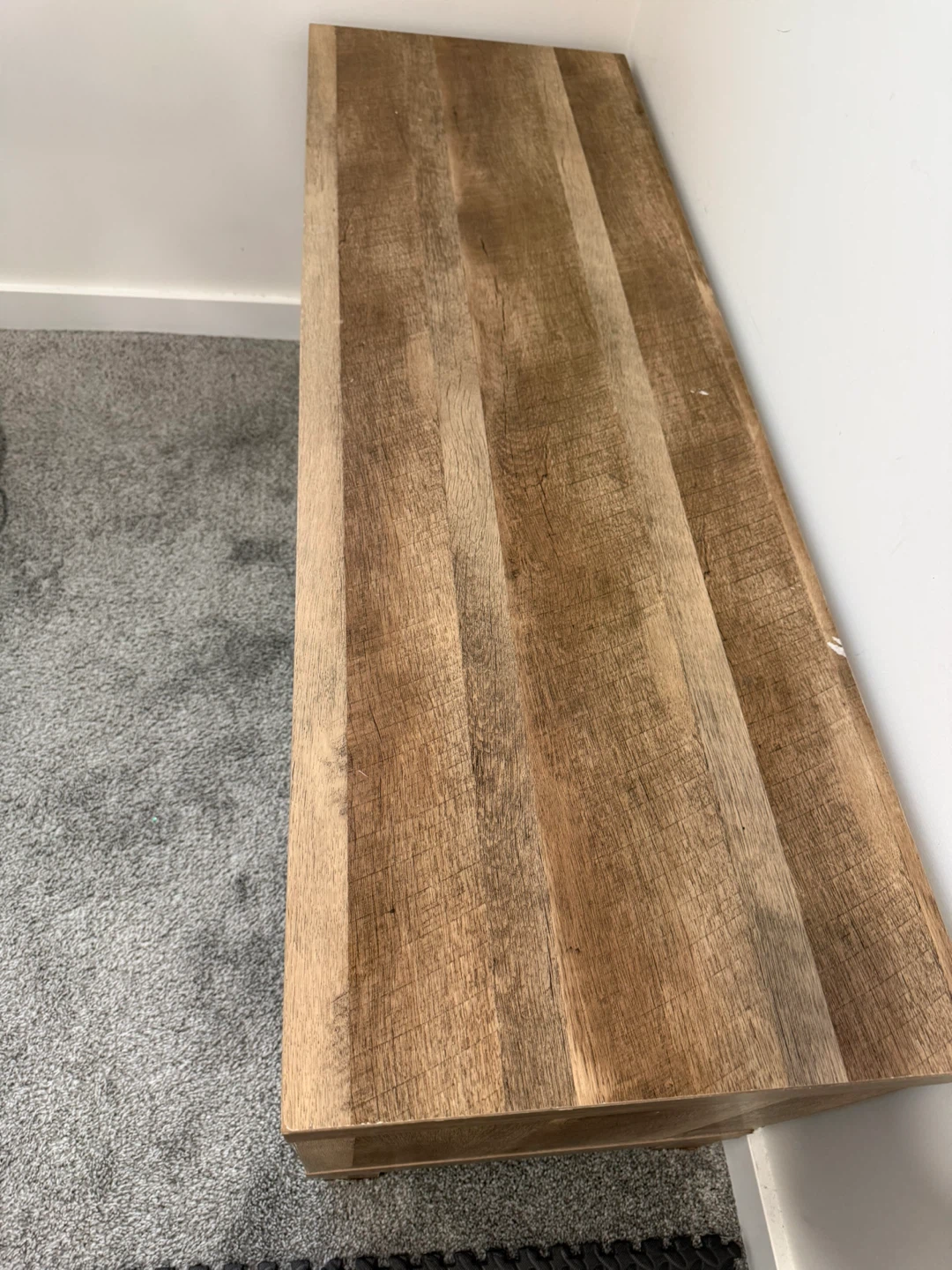 Wooden Entertainment Unit / Storage Bench - photo 2