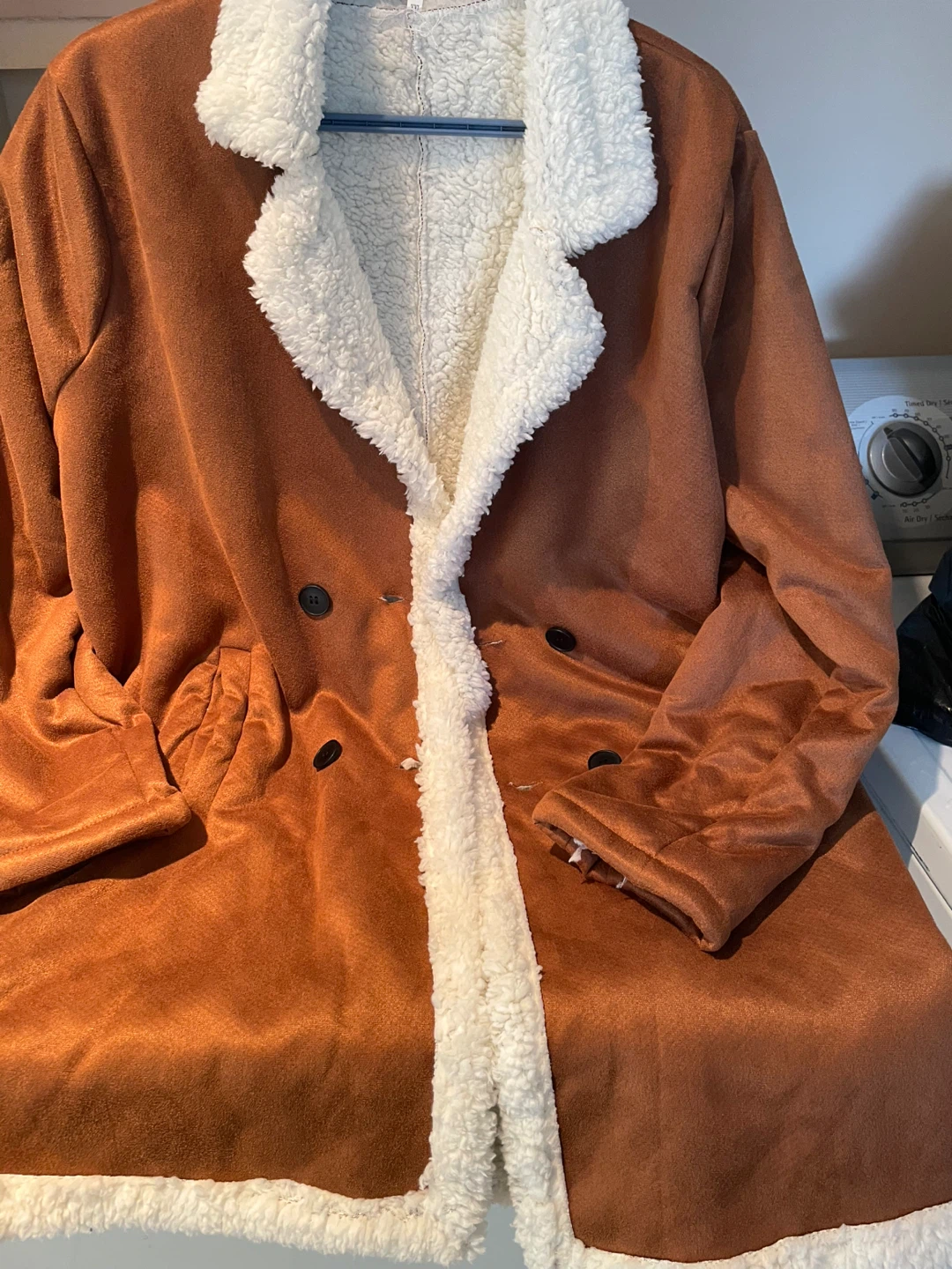 Brown Sherpa Lined Jacket - Size XXL
