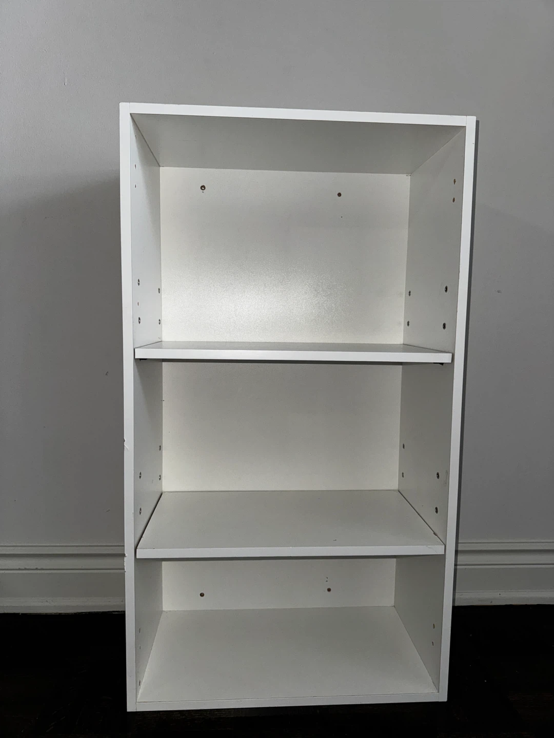 White 3-Shelf Bookcase