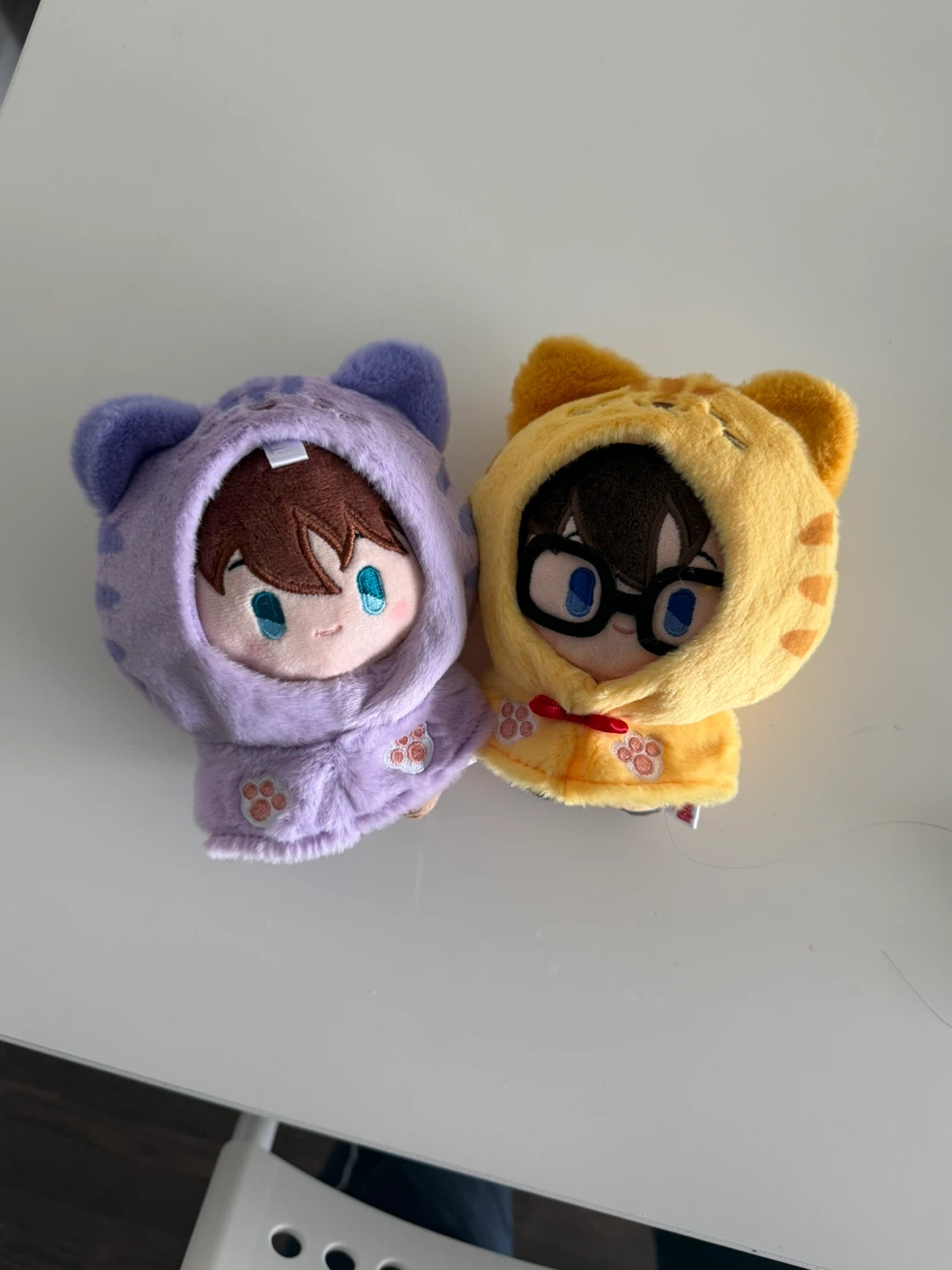 Plush Toys - Purple and Yellow Cat Hoodies