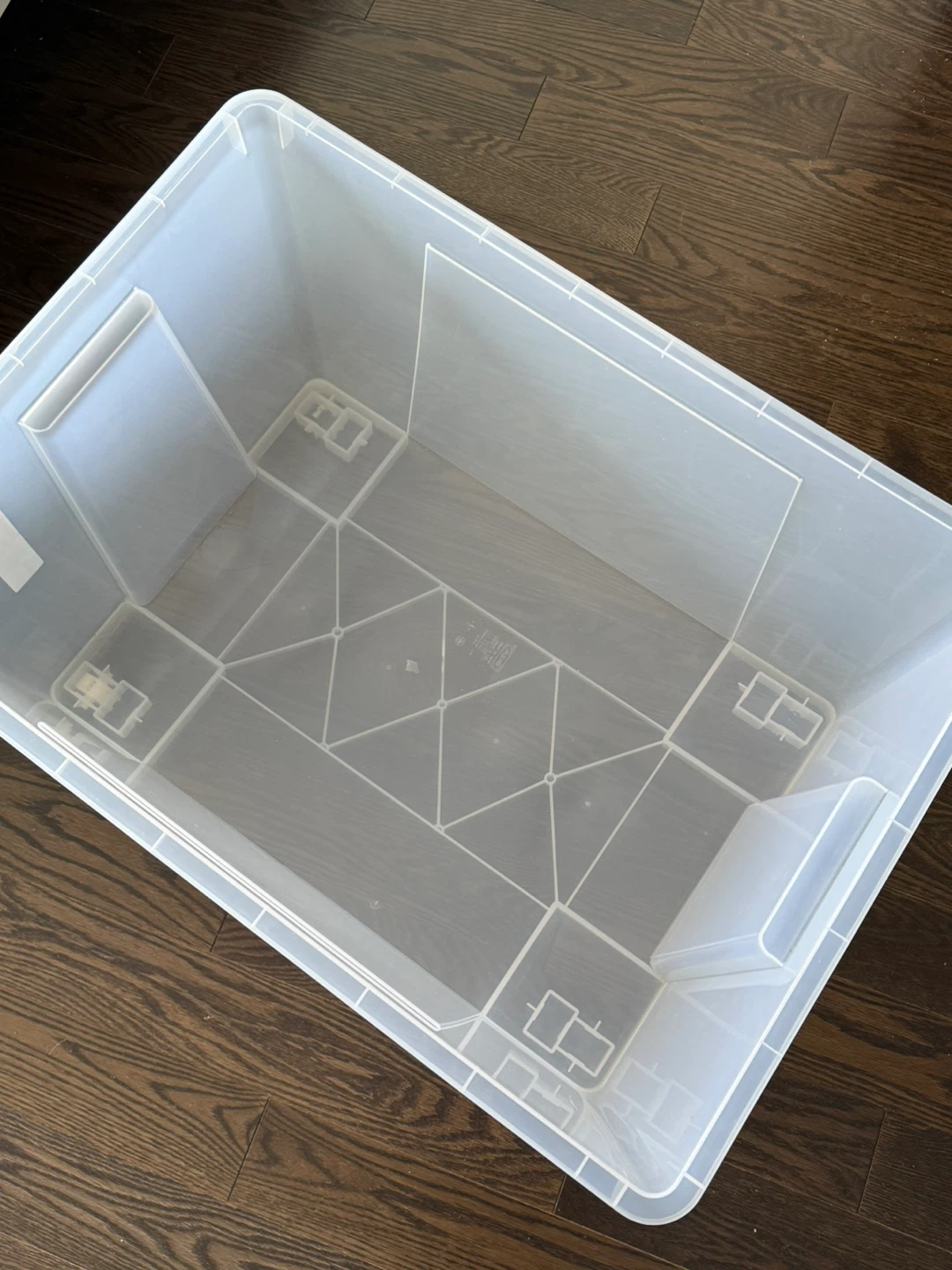 Clear Plastic Storage Bin