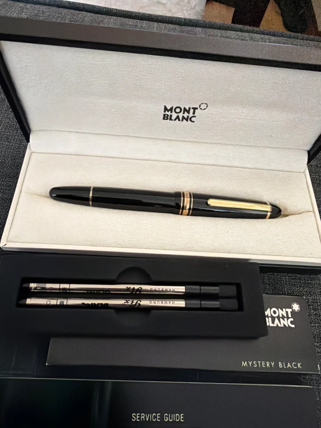 UNUSED Montblanc Meisterstück Rollerball Mystery Black Refills - photo 2