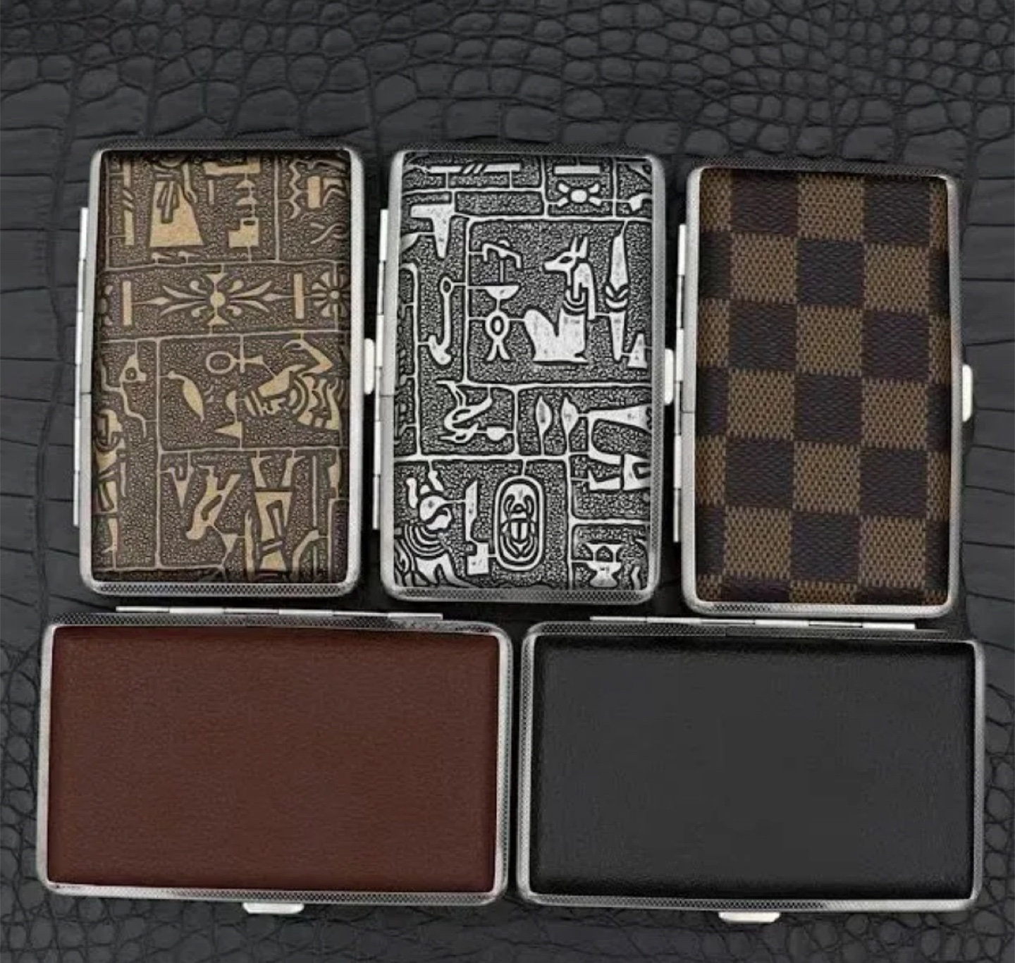 Assorted Design Cigarette Cases 2 for 18