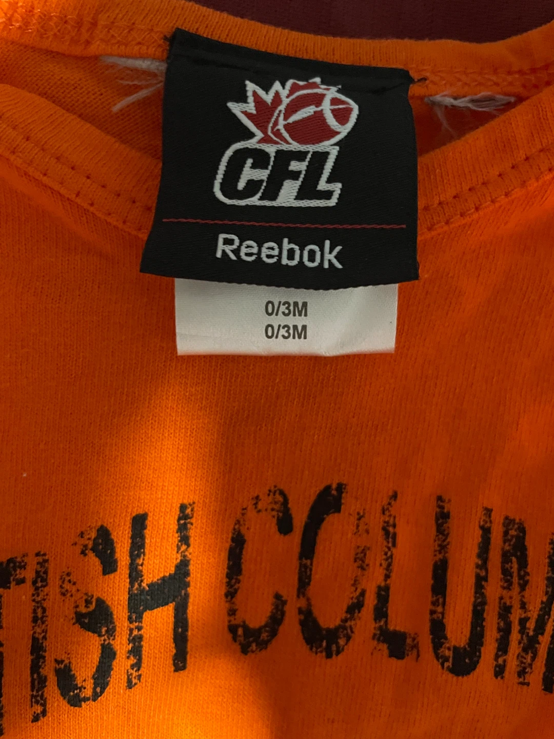 Reebok CFL British Columbia Lions Baby Onesie 0/3M - photo 3