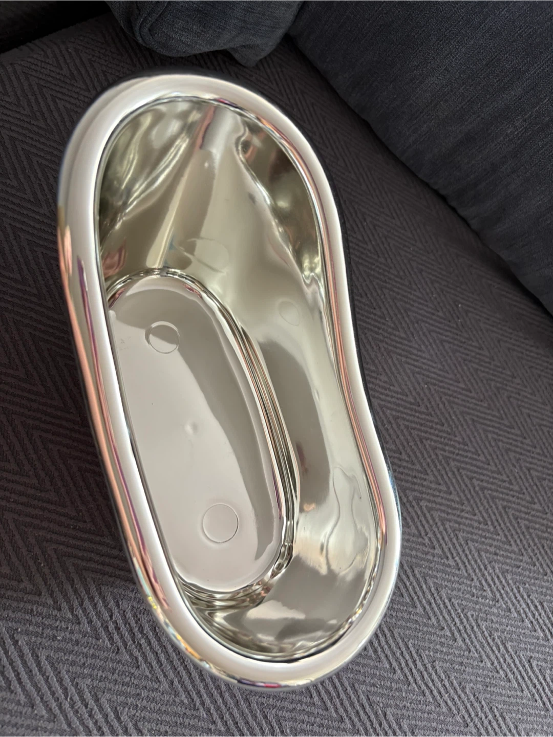 🏆 Silver Bathtub Shaped Bowl with Feet - photo 2