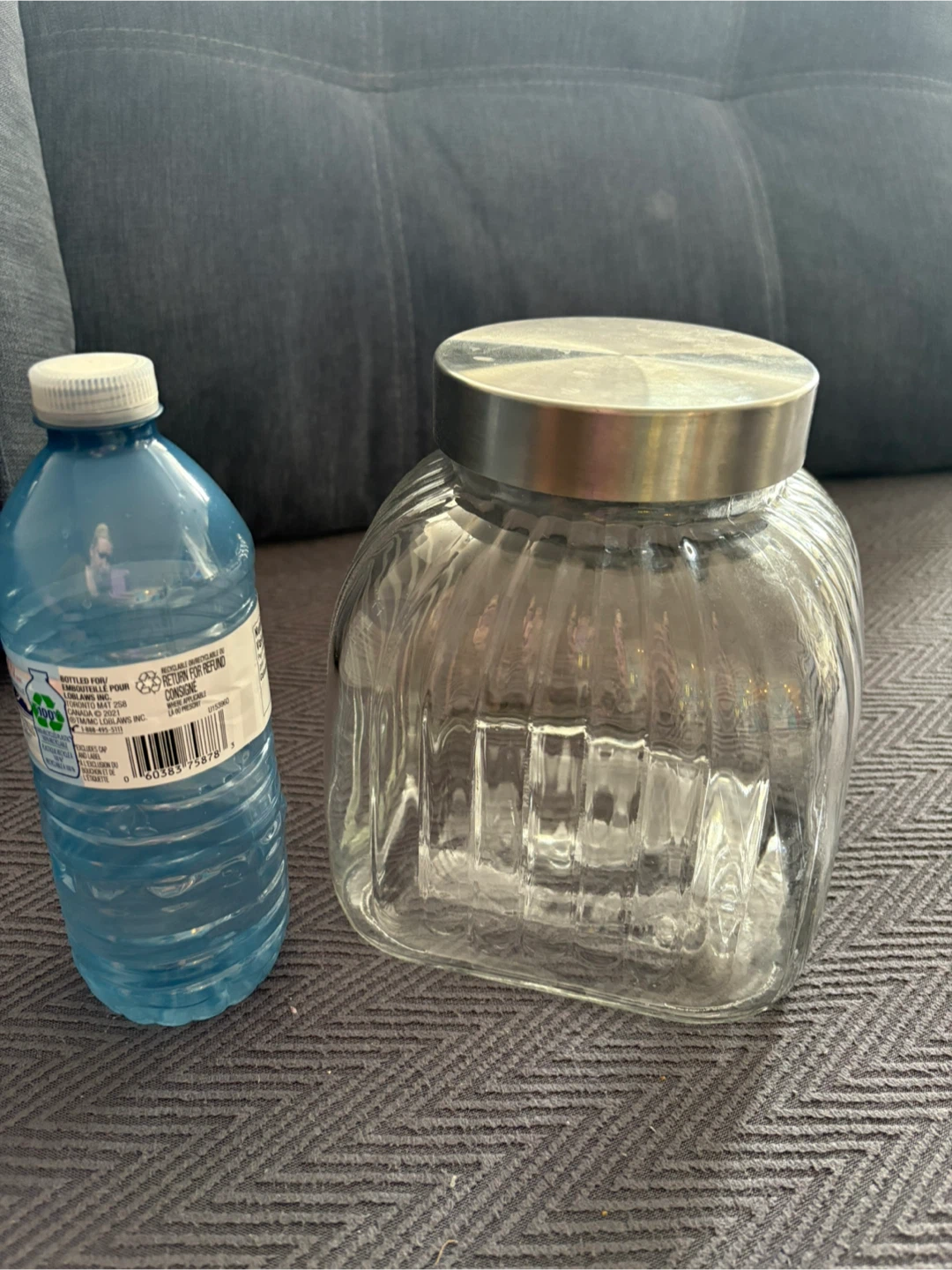 🏆 Glass Storage Jar with Metal Lid