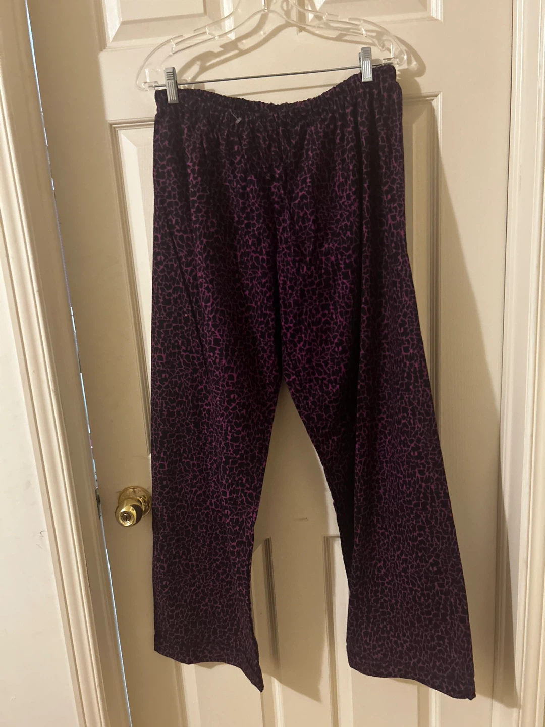 La Vie en Rose Pajama Set - Purple Leopard Print - photo 2