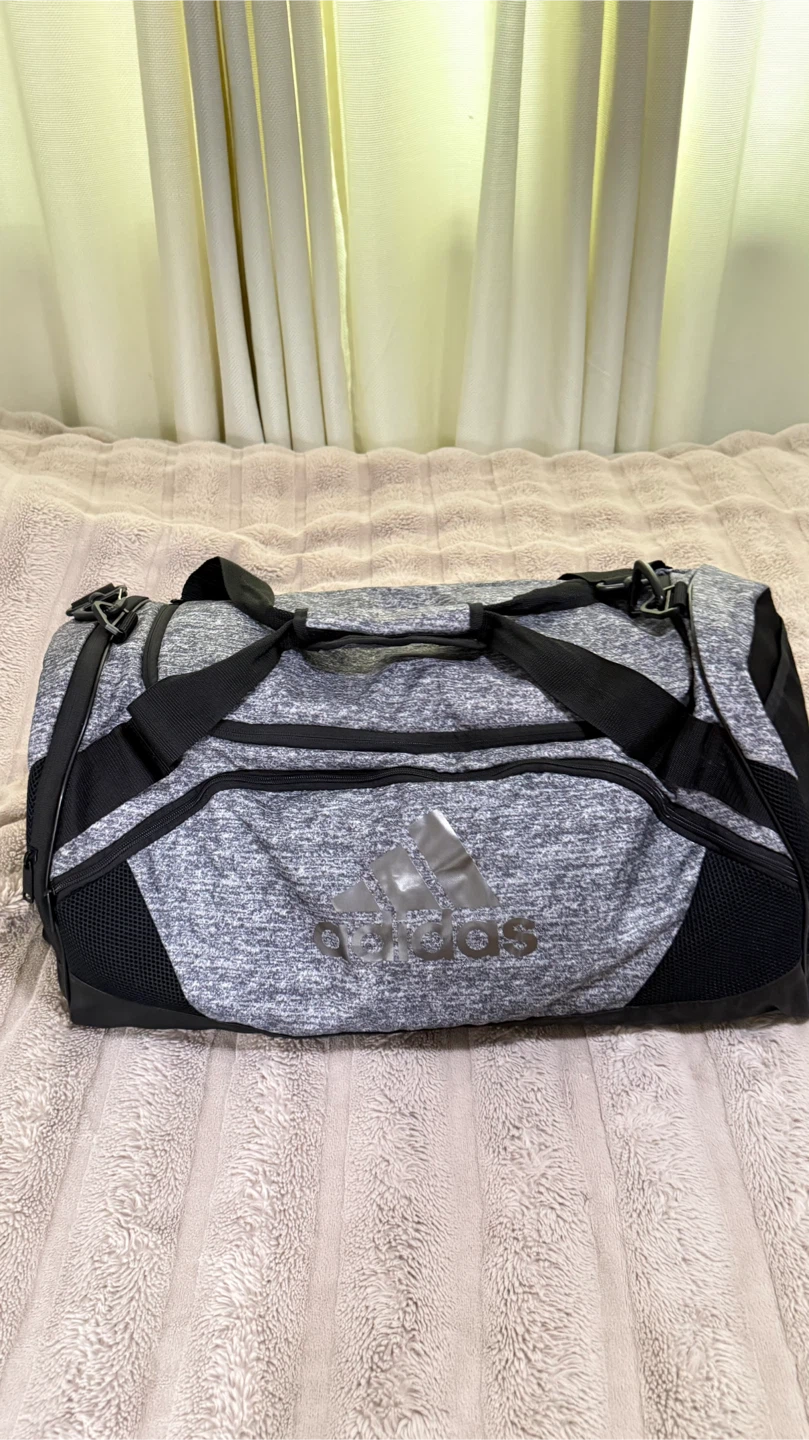 Adidas Gray Duffel Bag