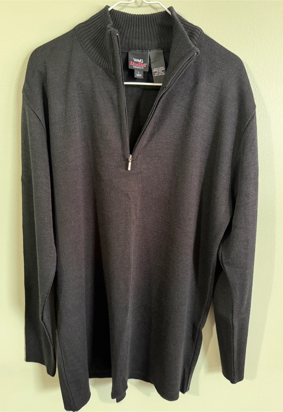 1/4 Zip Sweater Size L - photo 2
