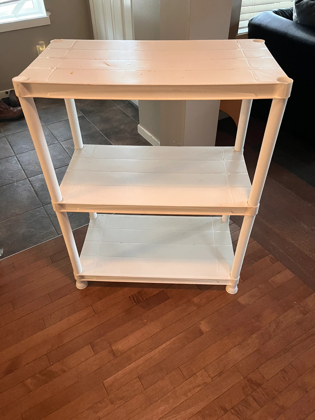 White 3-Tier Plastic Shelving Unit 🏆
