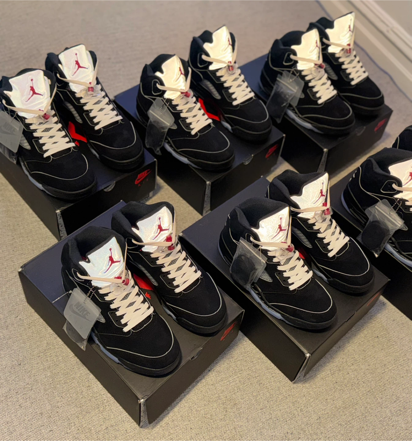 Nike Air Jordan 5 "Black Cat" Sneakers - photo 2