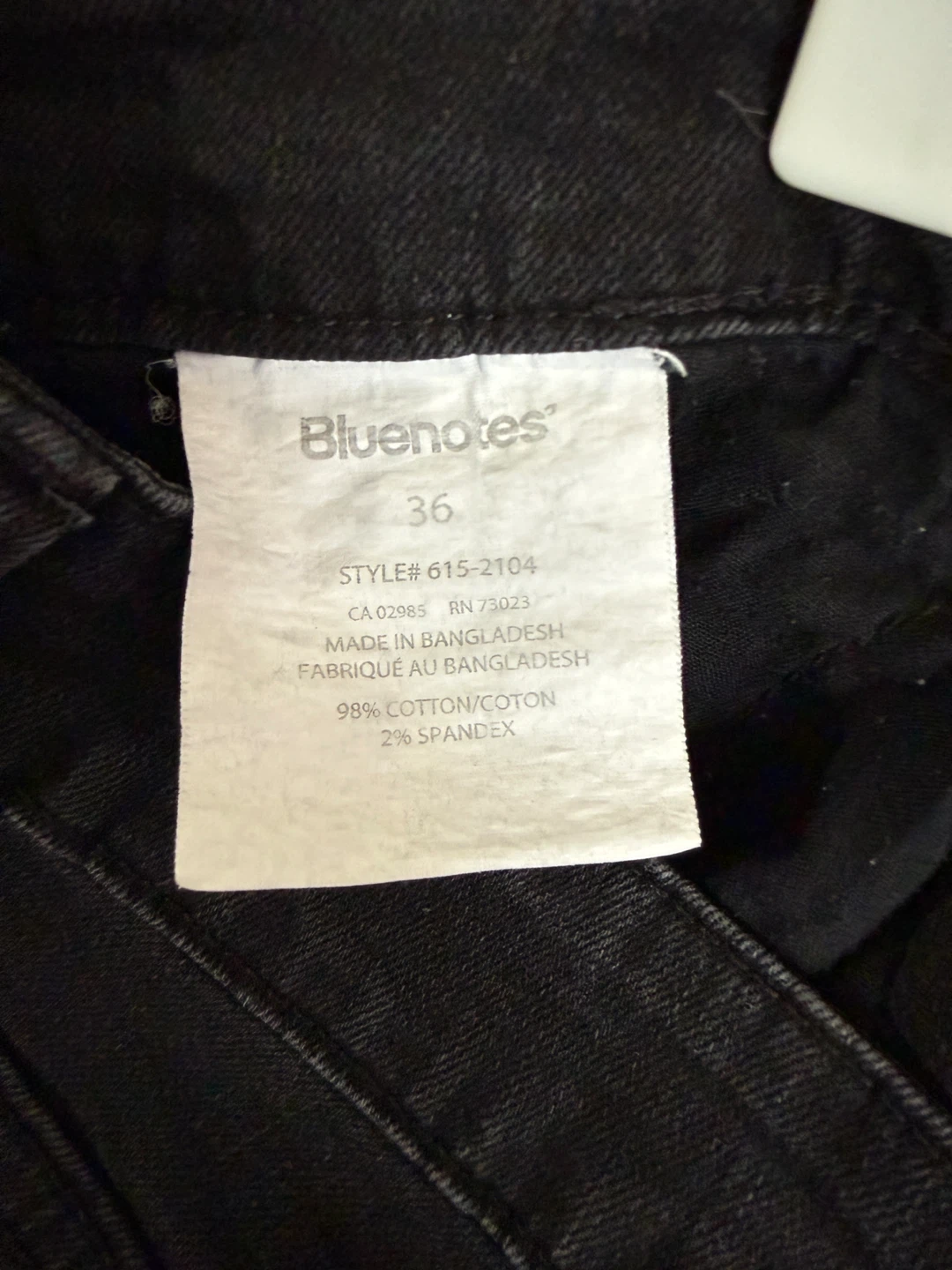 Men's Black Denim Shorts Size 36 - photo 3