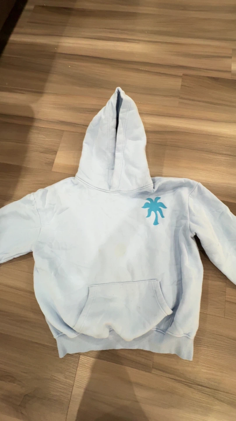 Pink Palm Puff Hoodie