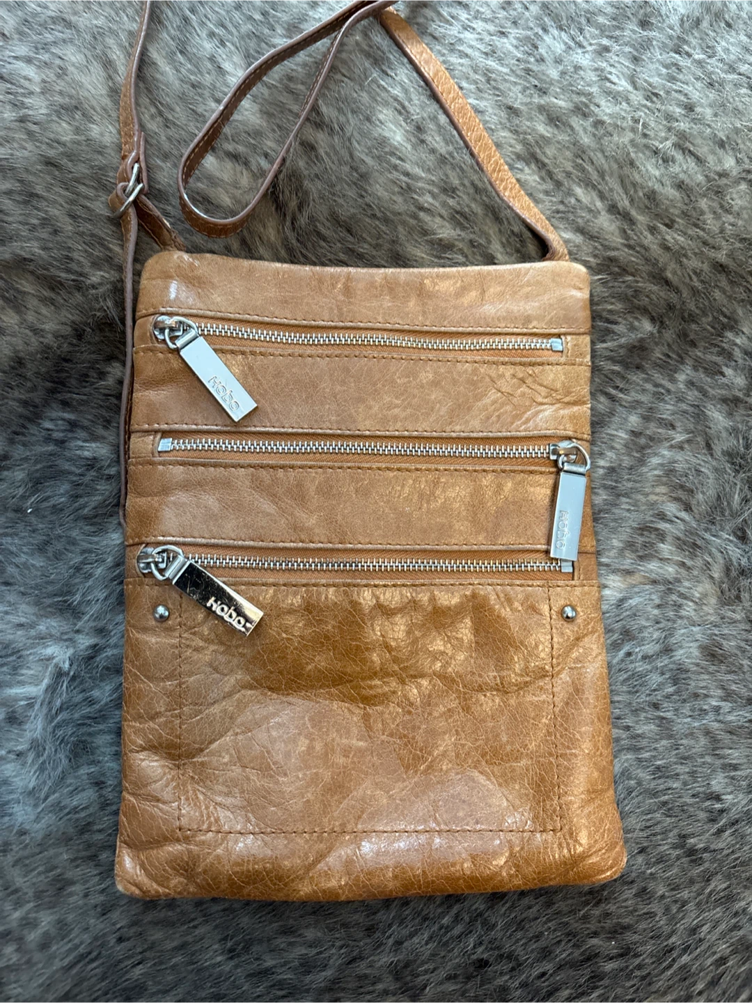 HOBO Crossbody Bag - leather