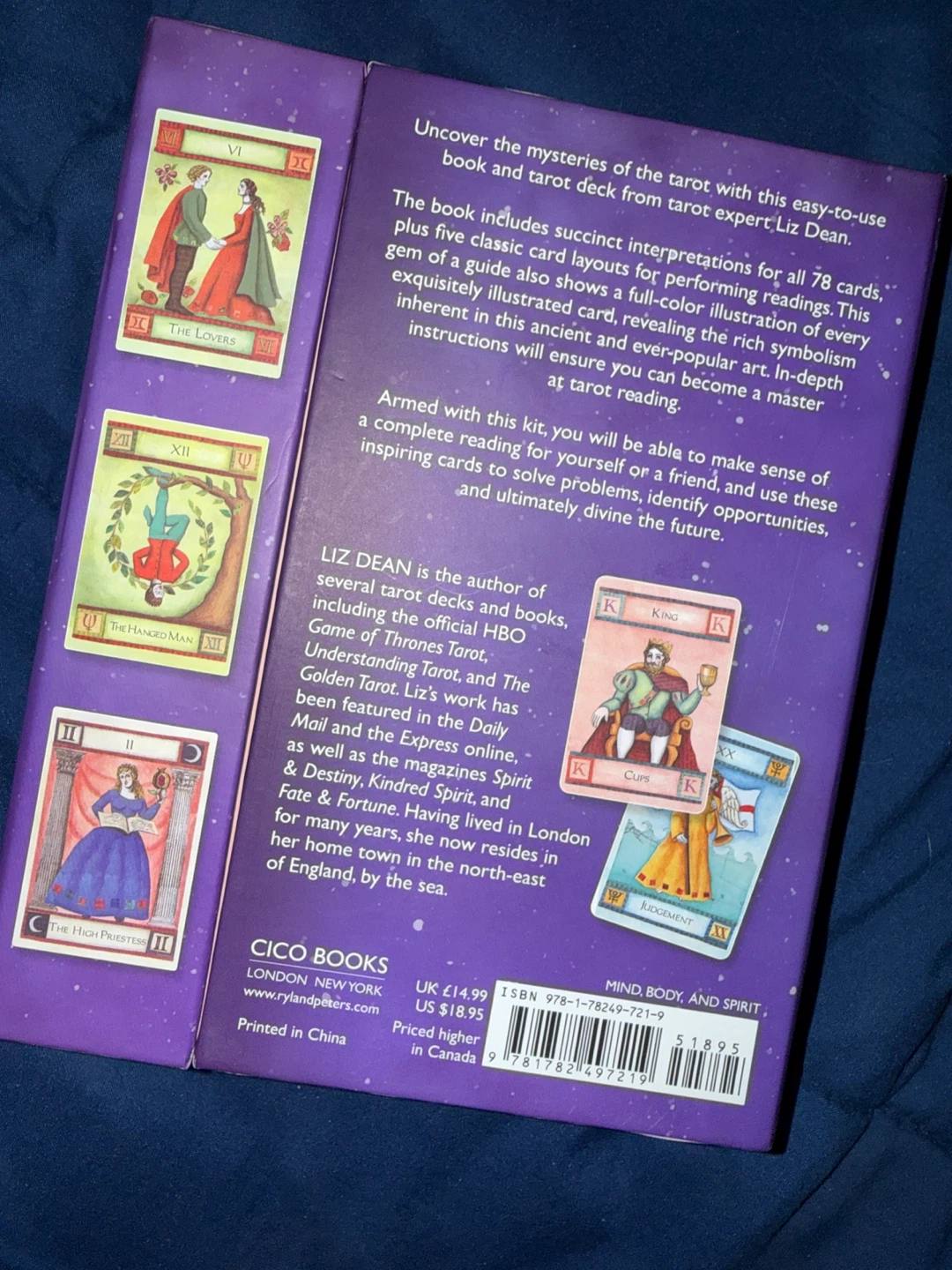 The Magic of Tarot by Liz Dean, Card and Book Set - photo 2