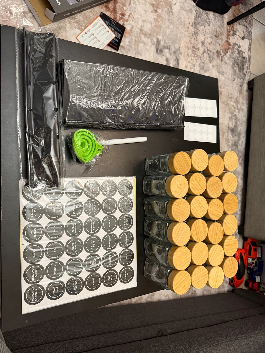 Brand new Spice Jar Set + Drawer Organizer (Complete Bundle) - photo 3