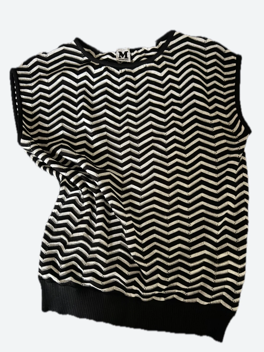Missoni Designer Sleeveless Knit Top Size 40